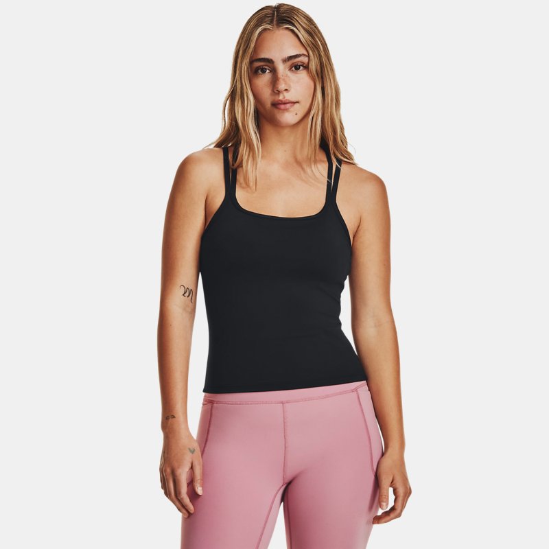 Women's  Under Armour  Meridian Fitted Tank Black / Black XS